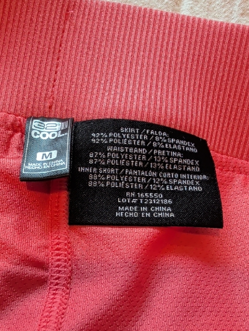 32 Degrees Coral Pink Athletic Skort - Picture 3 of 5